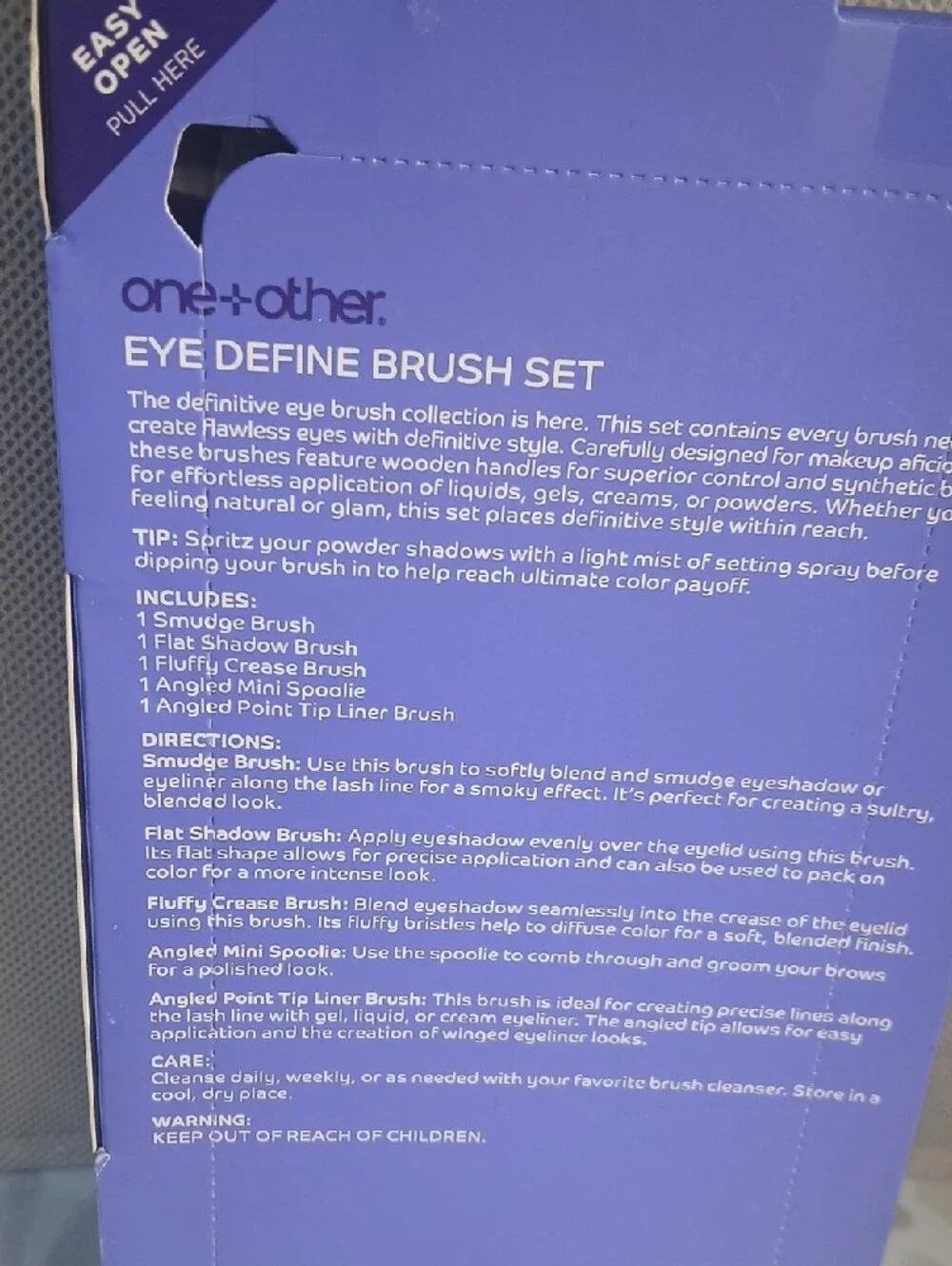 Midnight Collection Purple Eye Define Brush Set - 5 Piece